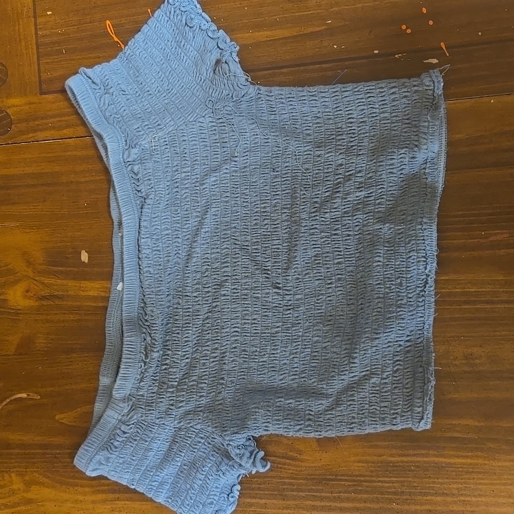 over the shoulder crop top